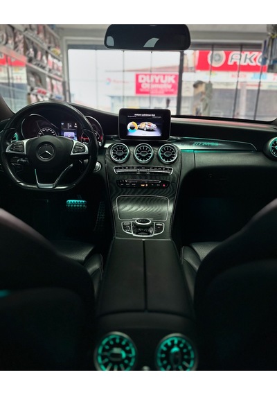 Mercedes W205 Burmester Ambiyans Seti Çok Renkli