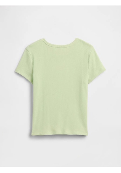 Gap V-sp Ss Rıb Tee Yeşil