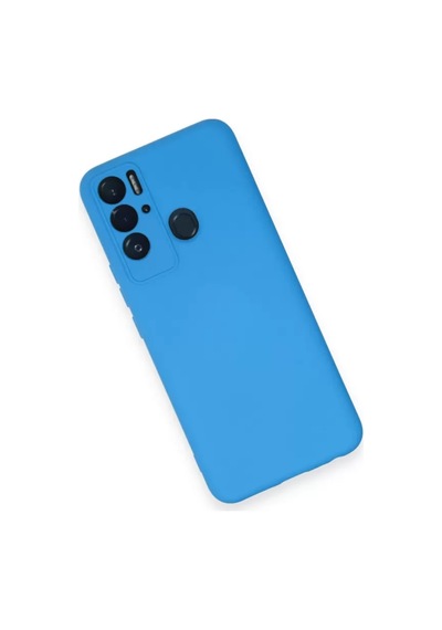 Newface Tecno Pova Neo Kılıf Nano İçi Kadife Silikon - Mavi