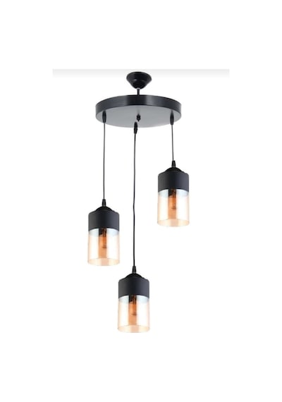 Riolight Üçlü Camlı Sarkıt Avize Çap:30 Cm