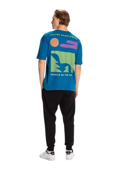 Kappa Erkek Mavi Regular Fit Tişört Turkuaz