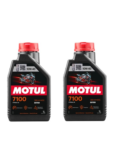 Motul 7100 10w40 4t Motosiklet Yağı 1 Lt 2 Adet