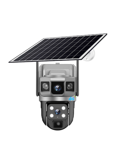6mp Akıllı Alarmlı 4g Kamera Anında Bildirim, İnsan Takip, Gece Renkli, Solar Enerji Güneş Enerjili