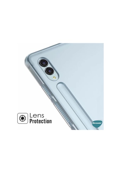Samsung Galaxy Tab S9 Fe+ İçin Kılıf Transparent Soft Şeffaf Galaxy Tab S9 Fe+ İle Uyumlu Kılıf - Şeffaf