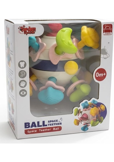 6 In 1 Diş Kaşıyıcı Bebek Topu- Çıngıraklı Oyuncak