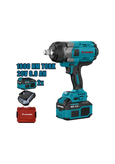 Catpower CAT4228 3/4'' 1800NM Li-Ion 20V 6.0AH Kömürsüz Akülü Somun Sıkma