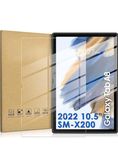 Samsung Galaxy Uyumlu Tab A8 10.5 2021 Sm-x200 X207 Ekran Koruyucu Kırılmaz Cam