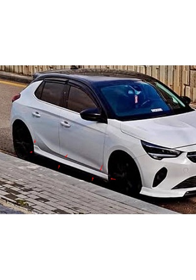 Corsa F Ön Tampon Ek - Difüzör - Marşpiyel - Boyasız - Siyah - Plastik