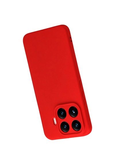 Xiaomi Mi 17t Nano İçi Kadife Silikon - Kırmızı Düz Renkli