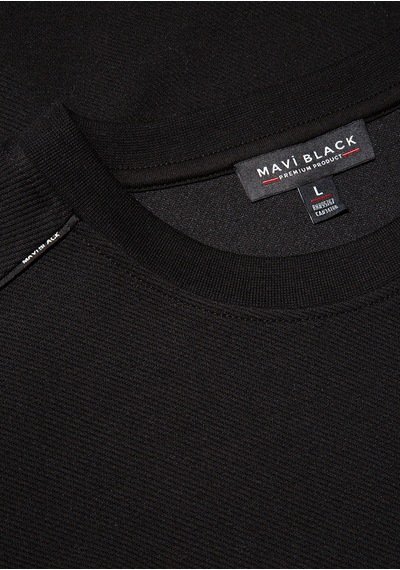 Mavi - Bisiklet Yaka Siyah Sweatshirt 0s10329-900 Siyah