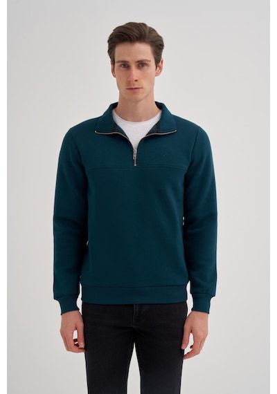 Cazador 56180 Erkek Dik Yaka Sweat PETROL