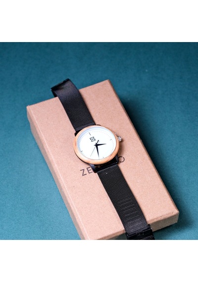 Zebrino Zbr-al-wh Alloy Wood White Ahşap Erkek Kol Saati 34 Mm
