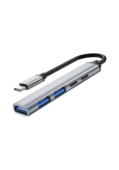 Polham 5in1 Type C To 3x Usb, 2x Pd Type C Çoğaltıcı Çevirici Hub, Klavye, Mouse,usb Okuyucu Adaptör