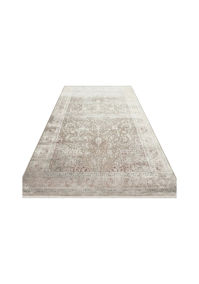 Hoom Rugs Babylon Bbl 02 Rayon Viskon Eskitme Desenli Gri Vintage Salon Halısı Gri