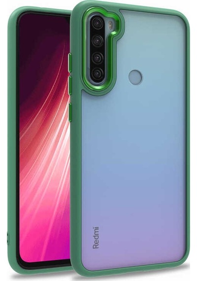 Xiaomi Redmi Note 8 Kılıf Flora Sert Silikon Arkası Cam Şeffaf
