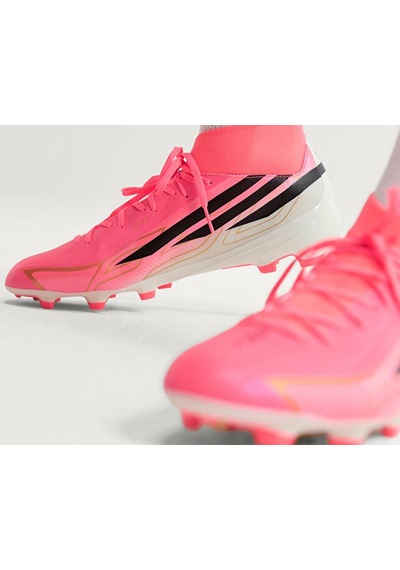 Adidas F50 Hyperfast League Mıd Fg Unisex Çim Zemin Kramponu Kj6714 Turuncu