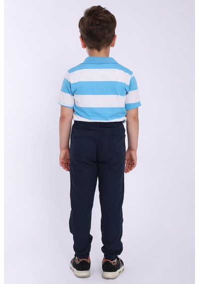 Blayn Jeans Çocuk Beli Lastikli Kışlık Erkek Ve Kız Unisex Pantolon Lacivert