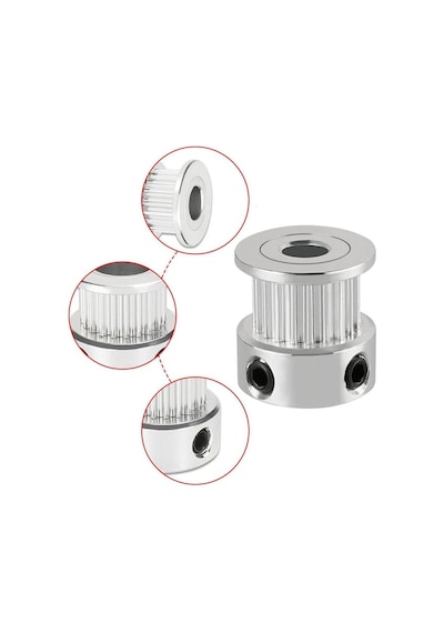 Koodmax 3 Adet Gt2 20x16 Diş 4mm Alüminyum Alaşım Dişli Senkron Zamanlama Kayışı Kasnağı