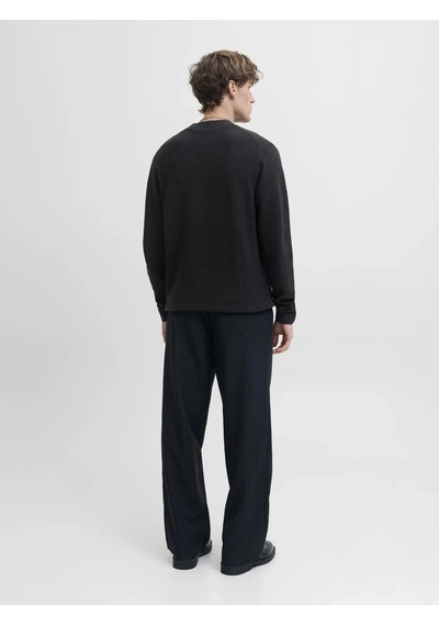 Jack & Jones Jack&jones 12286144 0 Yaka Erkek Triko - Siyah