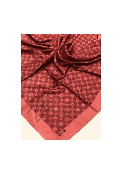 Aker Elegance Monogram Eşarp 942 bordo