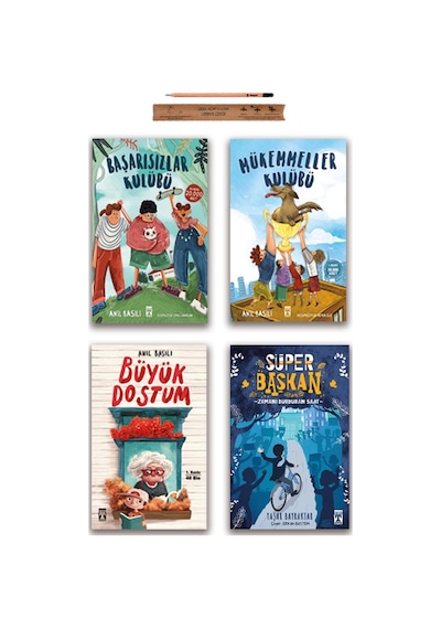 Timaş İlk Gençlik Mükemmeller Kulübü - Başarısızlar Kulübü - Büyük Dostum - Süper Başkan Set 4 Kitap