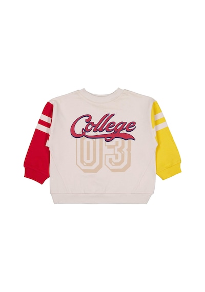 Civil Boys Renkli Kol 2-5 Yaş Sweatshirt - Bej Taş Rengi