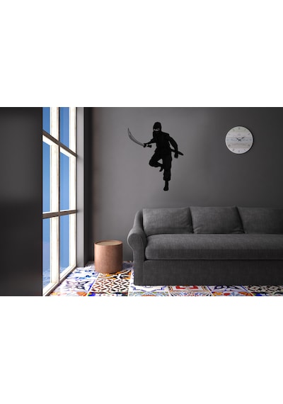 Ninja Folyo Sticker 60cm Uzunluk Siyah