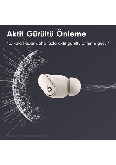 Studio Buds + Gürültü Önleme Özellikli Gerçek Kablosuz Kulaklık, Apple Ve Android İle Gelişmiş Uyumluluk, Yerleşik Mikrofon, Tere Dayanıklı Bluetooth Kulaklık - Şeﬀaf
