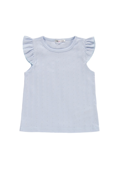 Civil Girls Kaprili 2-5 Yaş Pijama Takımı - Mavi Açık Mavi
