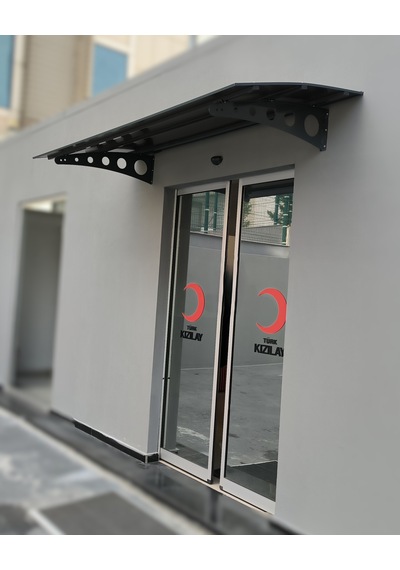 Metal Ayaklı 10 Mm Levhalı Pratik Sundurma 100x100cm Modern Model