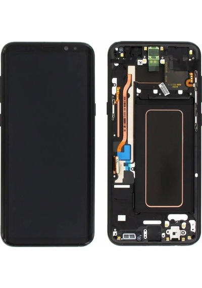 Samsung Galaxy Uyumlu S8 Plus Sm-g955 Lcd Ekran Dokunmatik Çıtalı Siyah