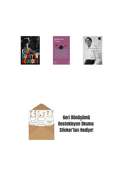 Erol Güney İn Ke N Disi + Everest Açıkhava 31 - Lavinia + Bir Roman Kahramanı Orhan Veli Ciltli + Okuma Sticker'ları