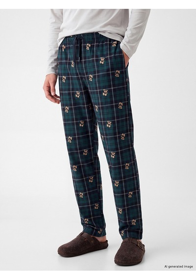 LC Waikiki Lc Waıkıkı Yeşil Baskılı Erkek Pijama Altı