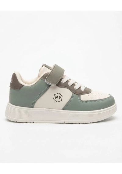 M.p. One 262-3707 Çocuk Bej-kahve-yeşil Cilt Sneaker Ayakkabı