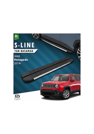S-dizayn Jeep Renegade S-line Krom Yan Basamak 173 Cm 2014 Üzeri