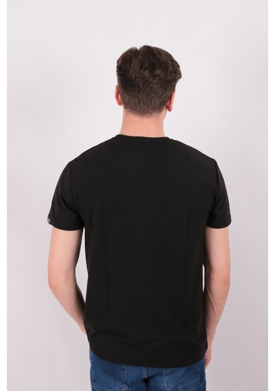 Fıve Pocket Five Pocket Fp24b2036 Bis Yaka Erkek T-shirt Siyah