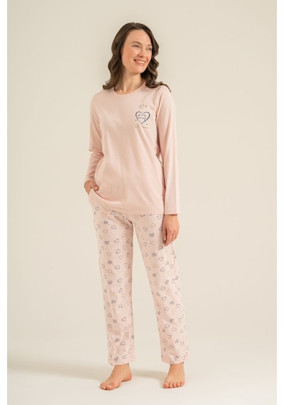 Rolypoly Anne Kız Who Needs A Hug Pembe Uzun Kol Pijama Takım Rp3902-a-v1 Rp3902-a-v1