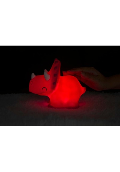Dhink Silikon Gece Lambası Triceratops Pembe Diğer