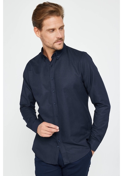 Tudors Slim Fit Uzun Kollu Dar Kesim Düğmeli Yaka Pamuklu Düz Oxford Lacivert Erkek Gömlek-31030-lacivert Lacivert Tudors Slim Fit Uzun Kollu Dar Kesim Düğmeli Yaka Pamuklu Düz Oxford Lacivert Erkek Gömlek-31030-lacivert Lacivert