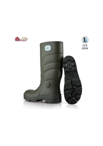 Pollyboot Vega 44 Numara Çelik Blu Çizme Poliüratan