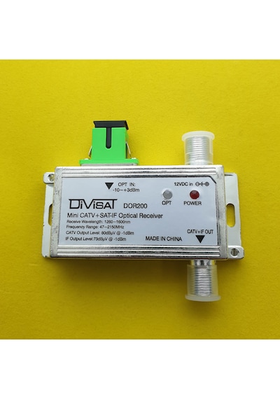 Divisat Dot200 - Fiber Optic Receiver - Catv + Sat Agc 47-2150Mhz