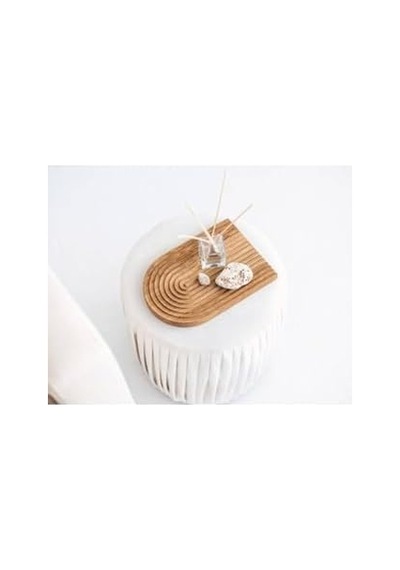Boho Ahşap Gökku A Sunum Tepsisi Ve Tak L K Açık Bej