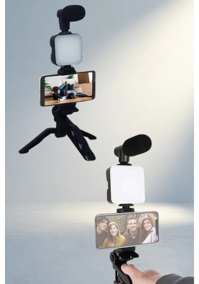 Kompakt Video Yapım Kiti Mini Tripod Ve Led Işık - 499 -