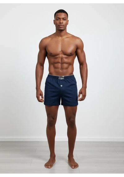 İkikareshop Huma One Erkek Havlu Bel Düz Boxer Battal Boy 3xl Lacivert Renk Çok Renkli