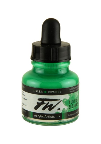 Dr Fw Acrylic Artist Ink 29.5Ml Cam Şişe Emerald Green 335