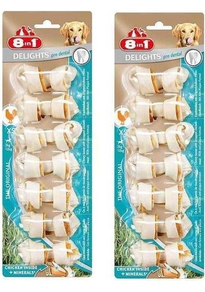 8in1 Delights Bones Pro Dental Xs Köpek Ödül Kemiği 7 Li X 2 Adet