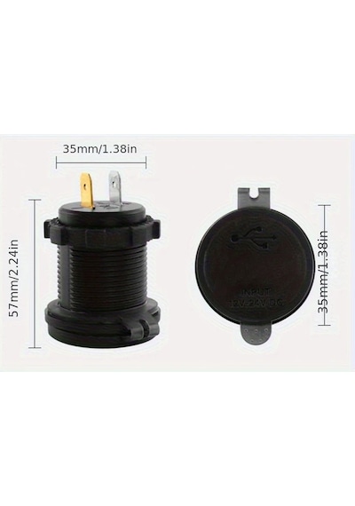 Dream011 Temel Siyah 120w Super Hızlı Şarj 2usb 2pd Dijital Voltaj Ekranlı Araç Şarj Cihazı 12 24v