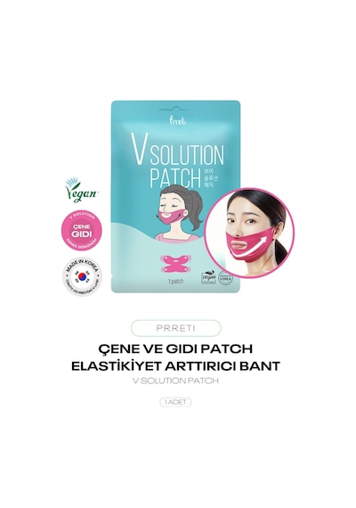 Çene Ve Gıdı Toparlayıcı Bant Sıkılaştırıcı Patch V Solution Patch 1 Adet