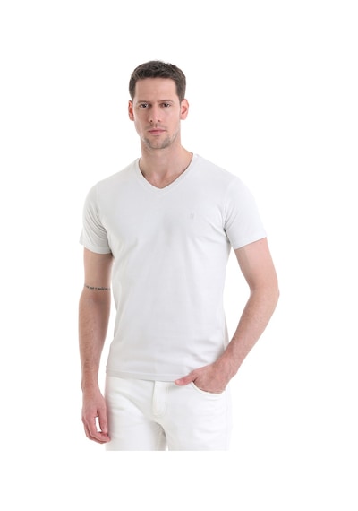 Hatemoğlu Gri Regular Fit Düz 100% Pamuklu V Yaka Tişört 35353022c004 Ag1 Gri Hatemoğlu Gri Regular Fit Düz 100% Pamuklu V Yaka Tişört 35353022c004 Ag1 Gri