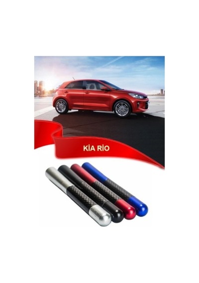 Ckmarket Kia Rio Uyumlu Karbon Desenli Çubuk Metal Radyo Anteni
